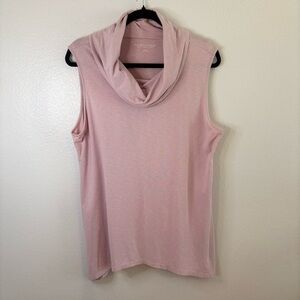 Soft Surroundings Cotton blend Relaxed Sleeveless Cowl Neck Top size Large